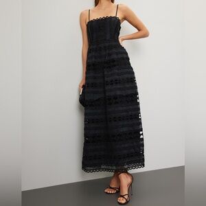 Endless Rose Black Lace Midi Dress